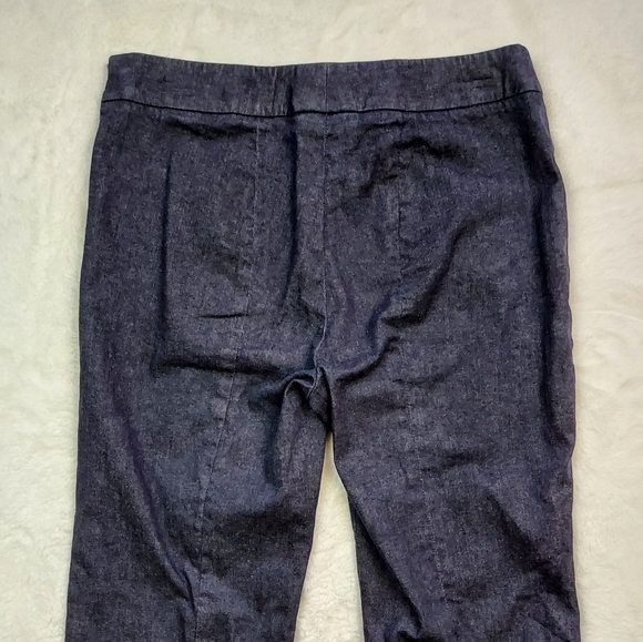 Per Se Carlisle Karen Stretch Blue Denim Jean Straight Leg Button Detail Size 8 - Picture 10 of 12